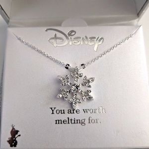 Disney Frozen Silver Snowflake Necklace